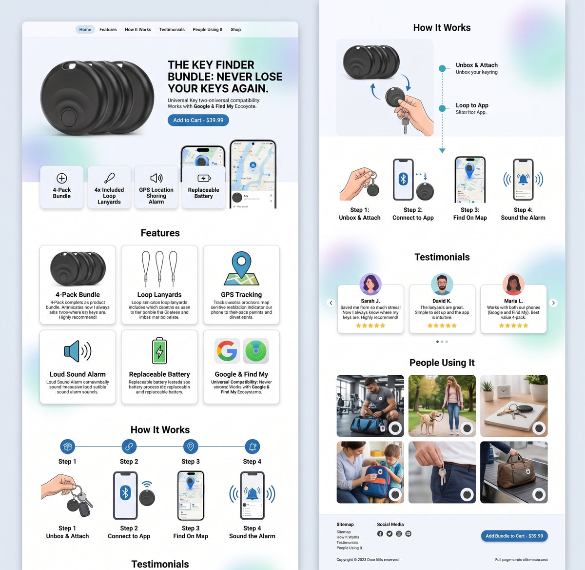 Bluetooth Tracker Tags for iOS & Android